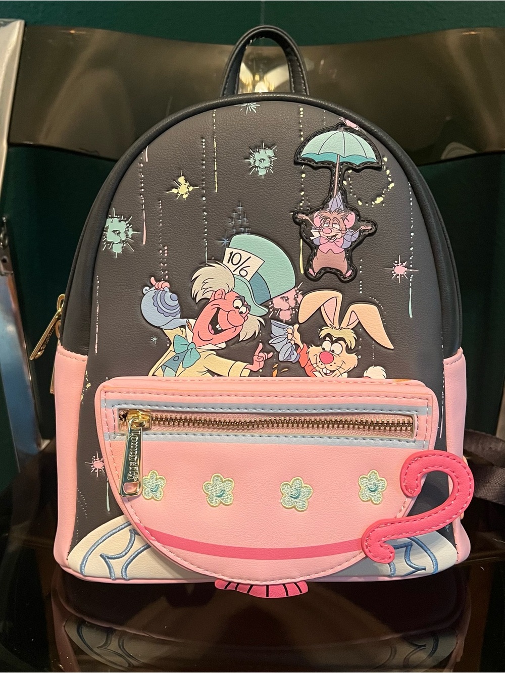 Alice In Wonderland Mad Hatter Tea Party Unbirthday Loungefly Mini Back Pack